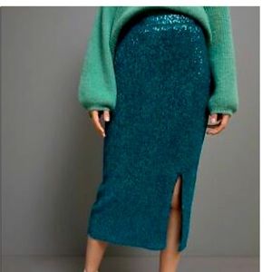 Maeve all over sequin skirt